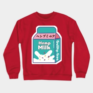 Hemp Milk Dairy Free Vegan Milk Crewneck Sweatshirt